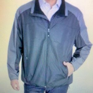 32 Degrees Men's Gray and Black Performance Half-Zip Jacket